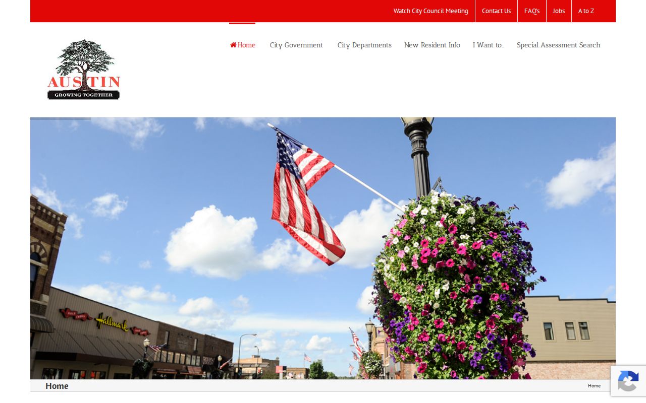 City of Austin government site used for Austin warrant record requests in Mower County
