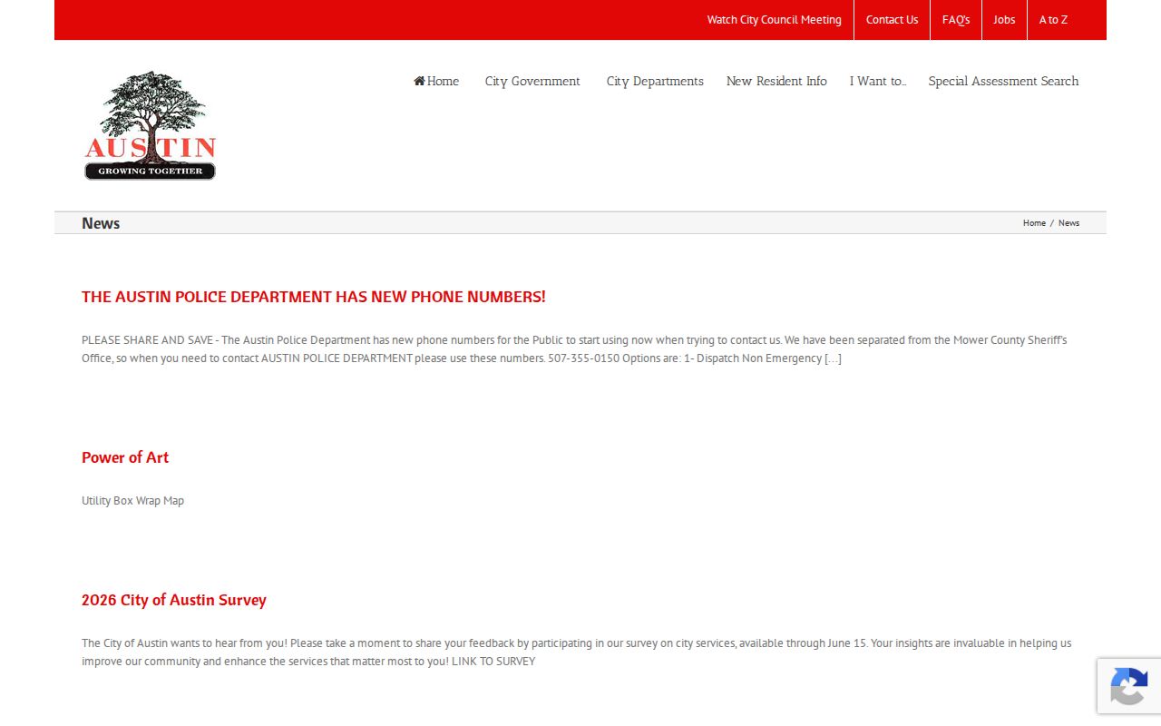 Dated Austin city news page that helps date public Mower County warrant list information